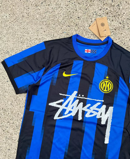 MAILLOT STUSSY X "INTER" - BLEU/NOIR