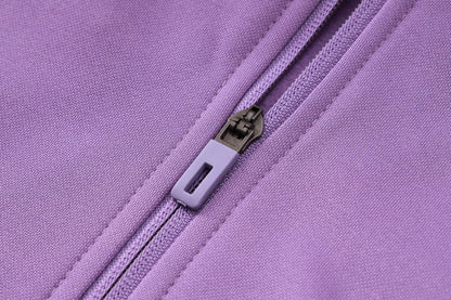 Real Madrid Purple and White Premium Tracksuit